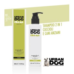 Shampoo per cani Urban Dog specifico per cuccioli e cani anziani.